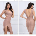 Ladies Party Dress Bodycon Dress Sleeveless Dress V Neck Dress